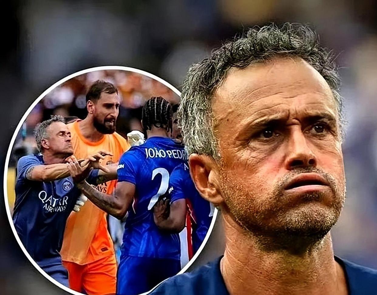 大巴黎主帅锁喉切尔西球员双方在决赛爆发激烈冲突的简单介绍